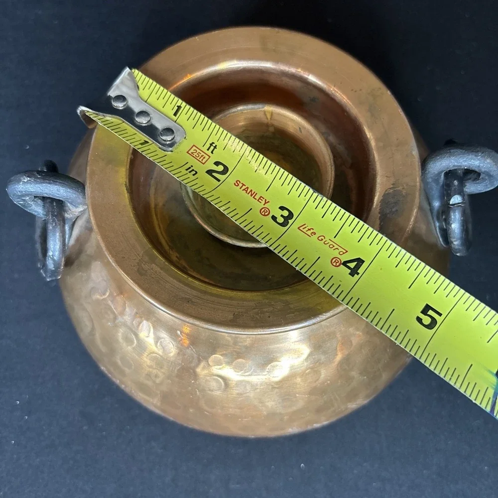 Houston International Trading Candle Copper Lamp Base (Missing Hurricane Glass)